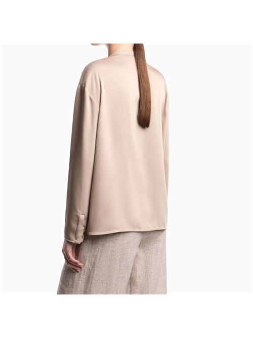 Crepe twill half-button shirt Emporio Armani | EW003319 AF20495.U6155